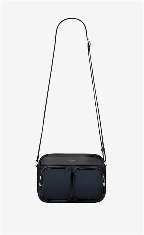 Saint Laurent Ysl l pouch nylon nylon black for Men .